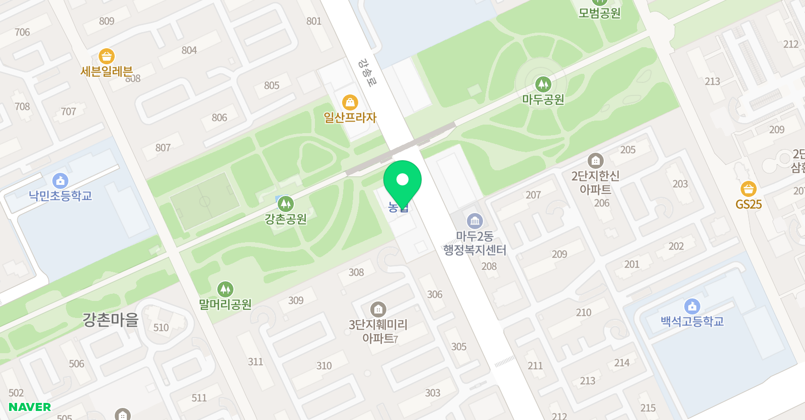 씨앤비 학원 위치