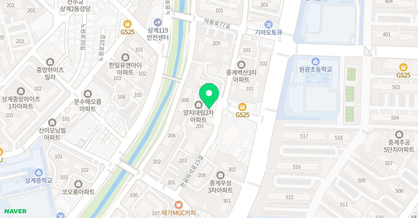스마트해법 수학 중계양지대림2차점 위치