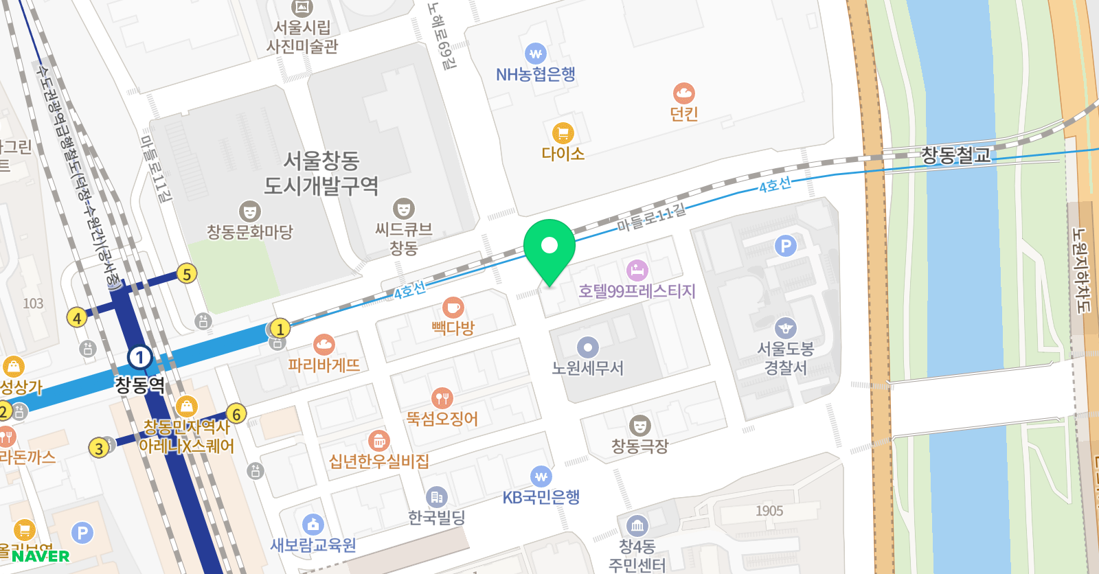 황쌤 영어학원 위치