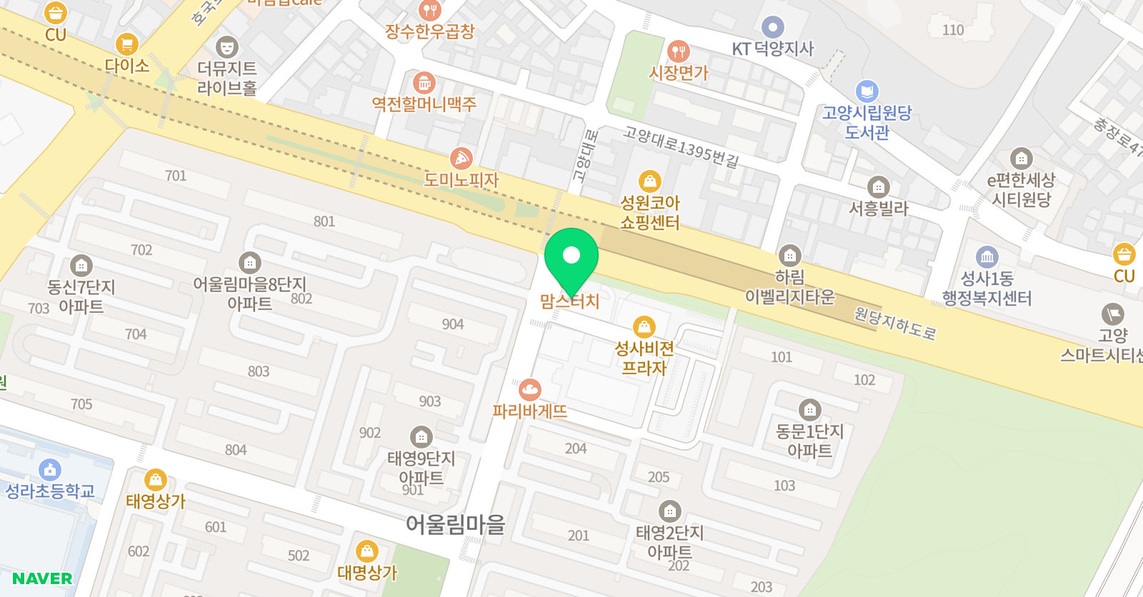 미래탑 학원 위치