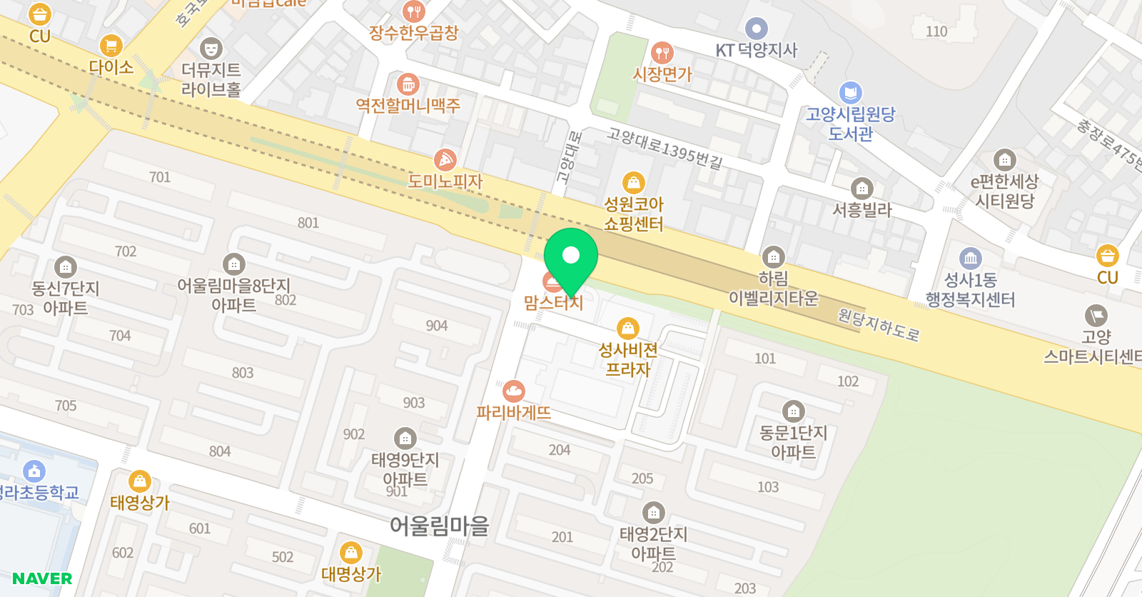 와와 학습코칭센터 원당점 위치