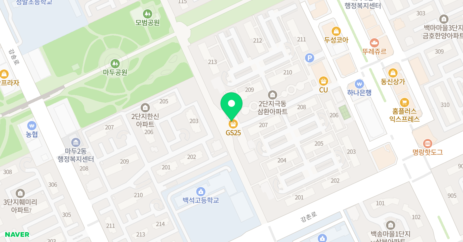 솔루니 미리내숲 논술교습소 위치