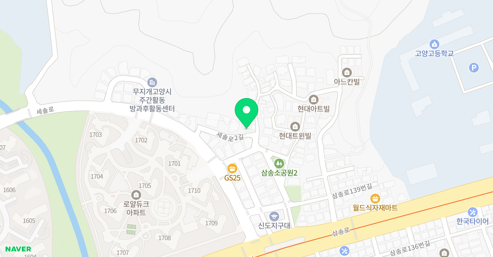 ERC 영어독서클럽 고양삼송초점 위치