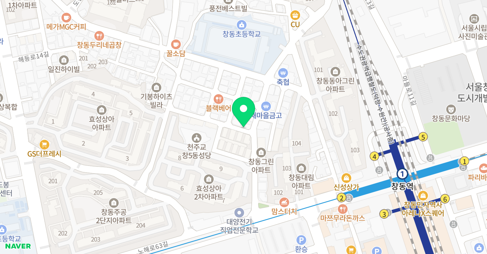 김영아이비 학원 위치