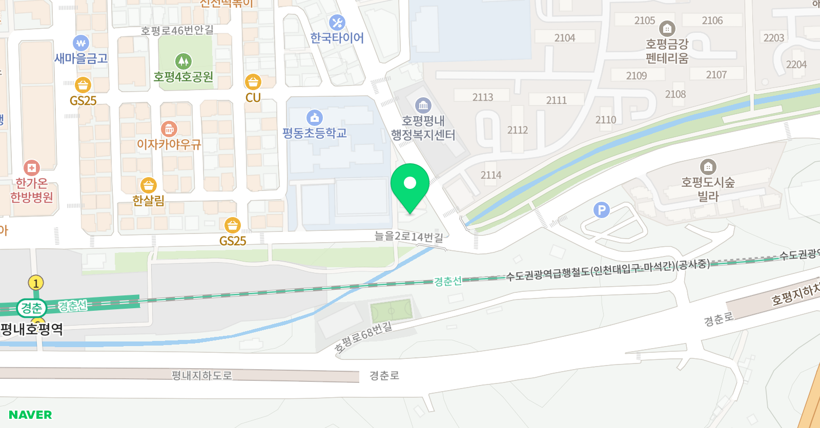 바른스펀지 목공창의미술학원 위치