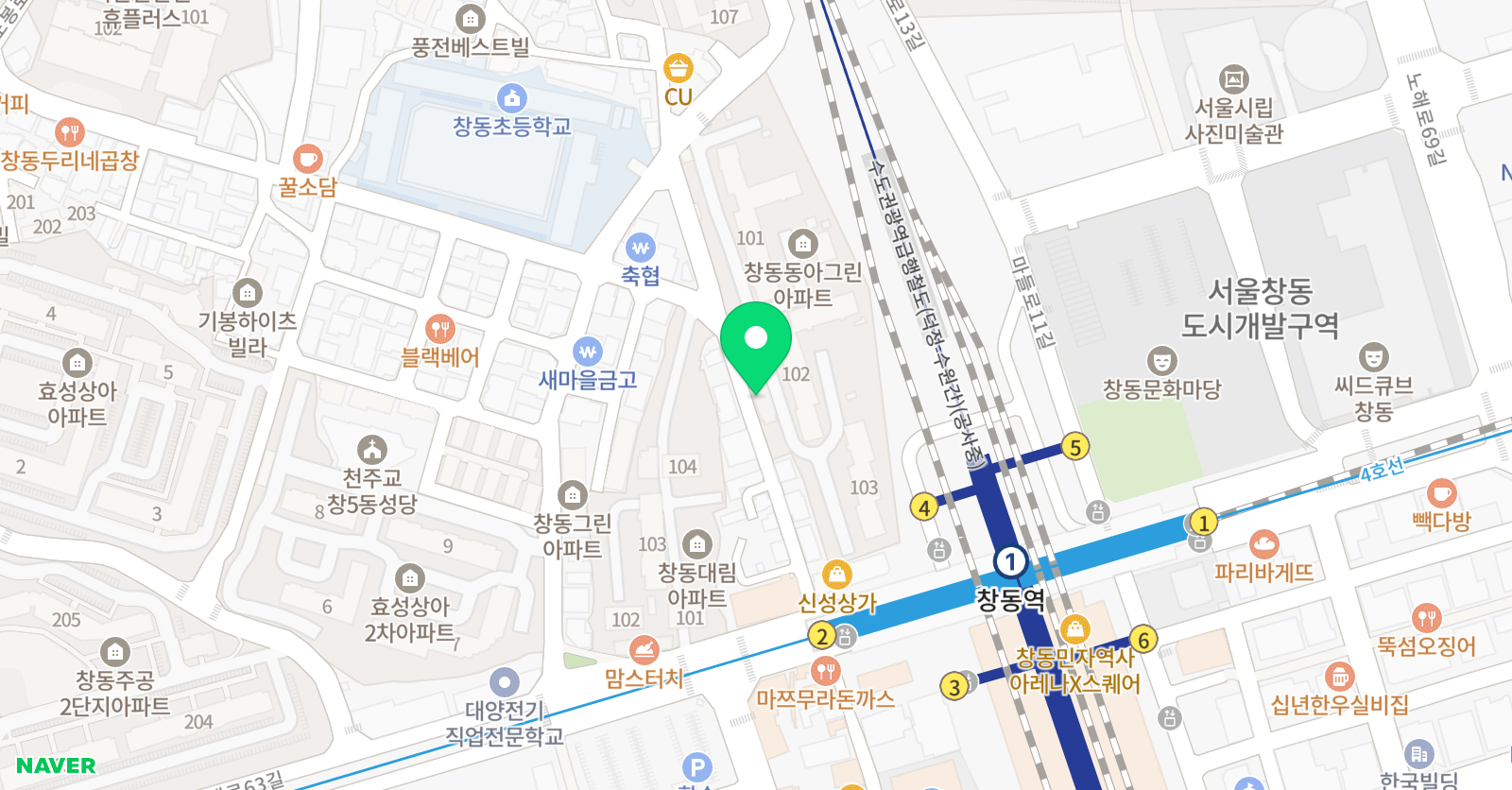 한솔 미술 위치