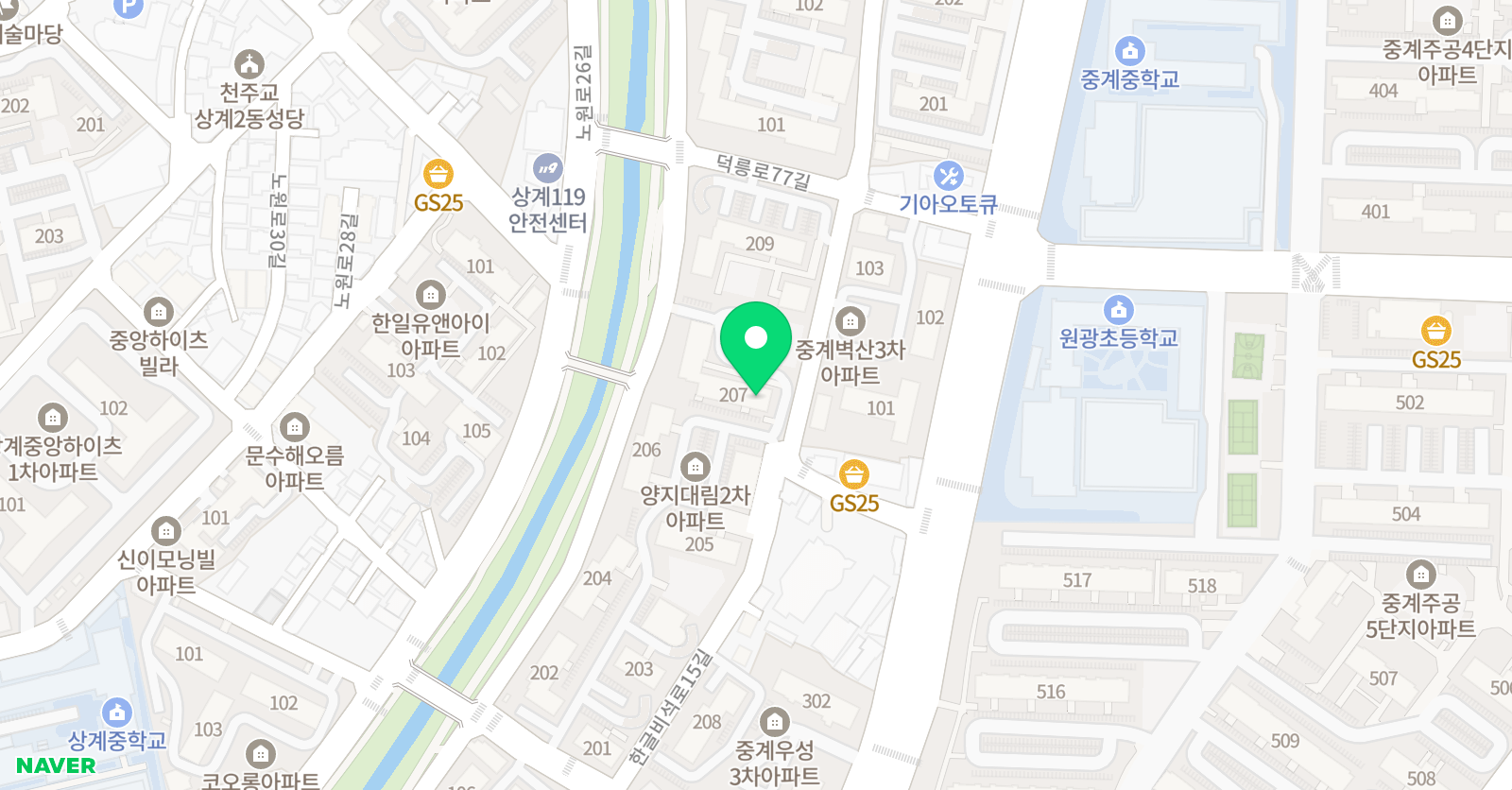 기탄사고력교실 중계꿈쟁이점 위치