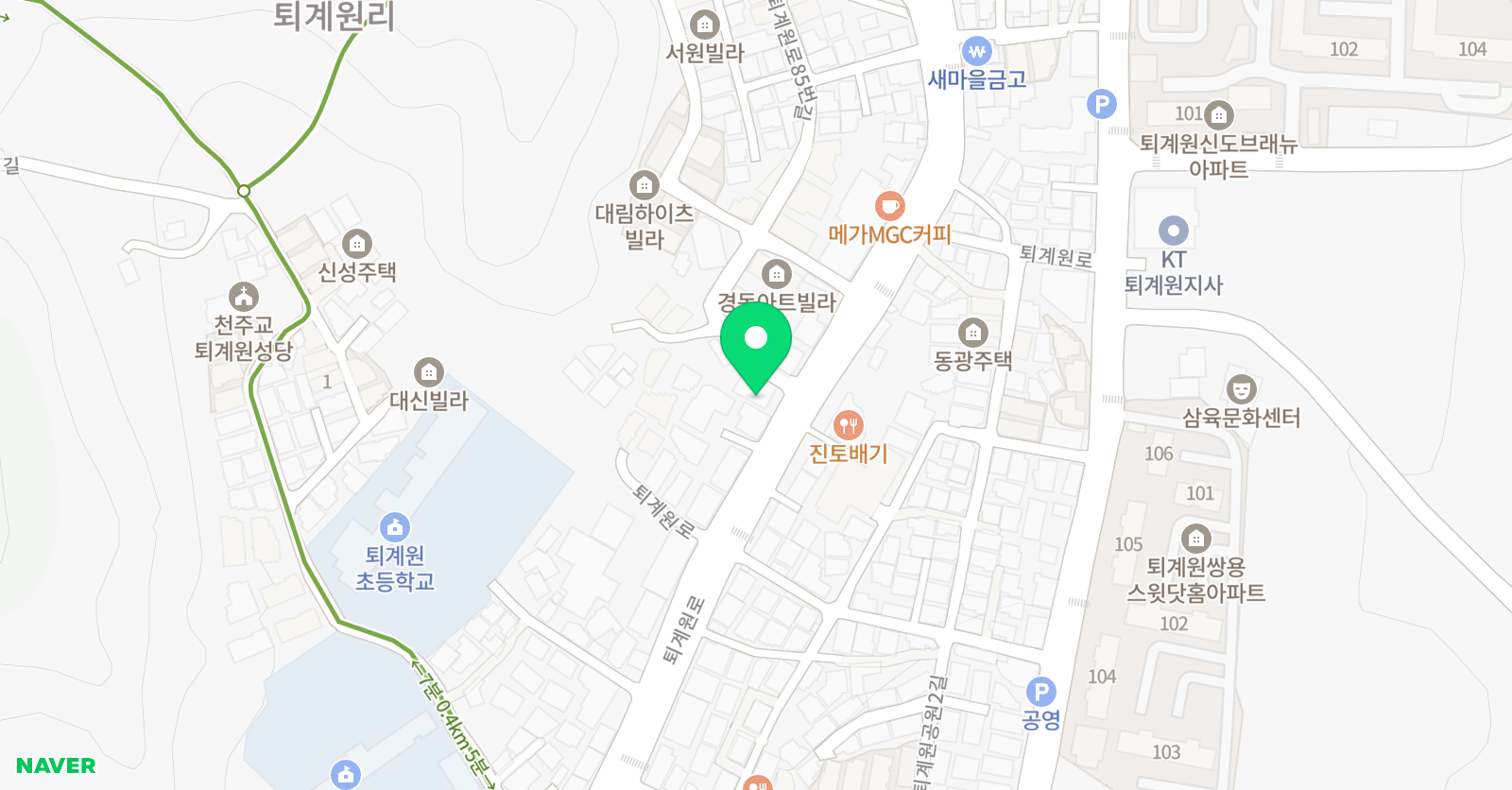 밝은미래 학원 위치