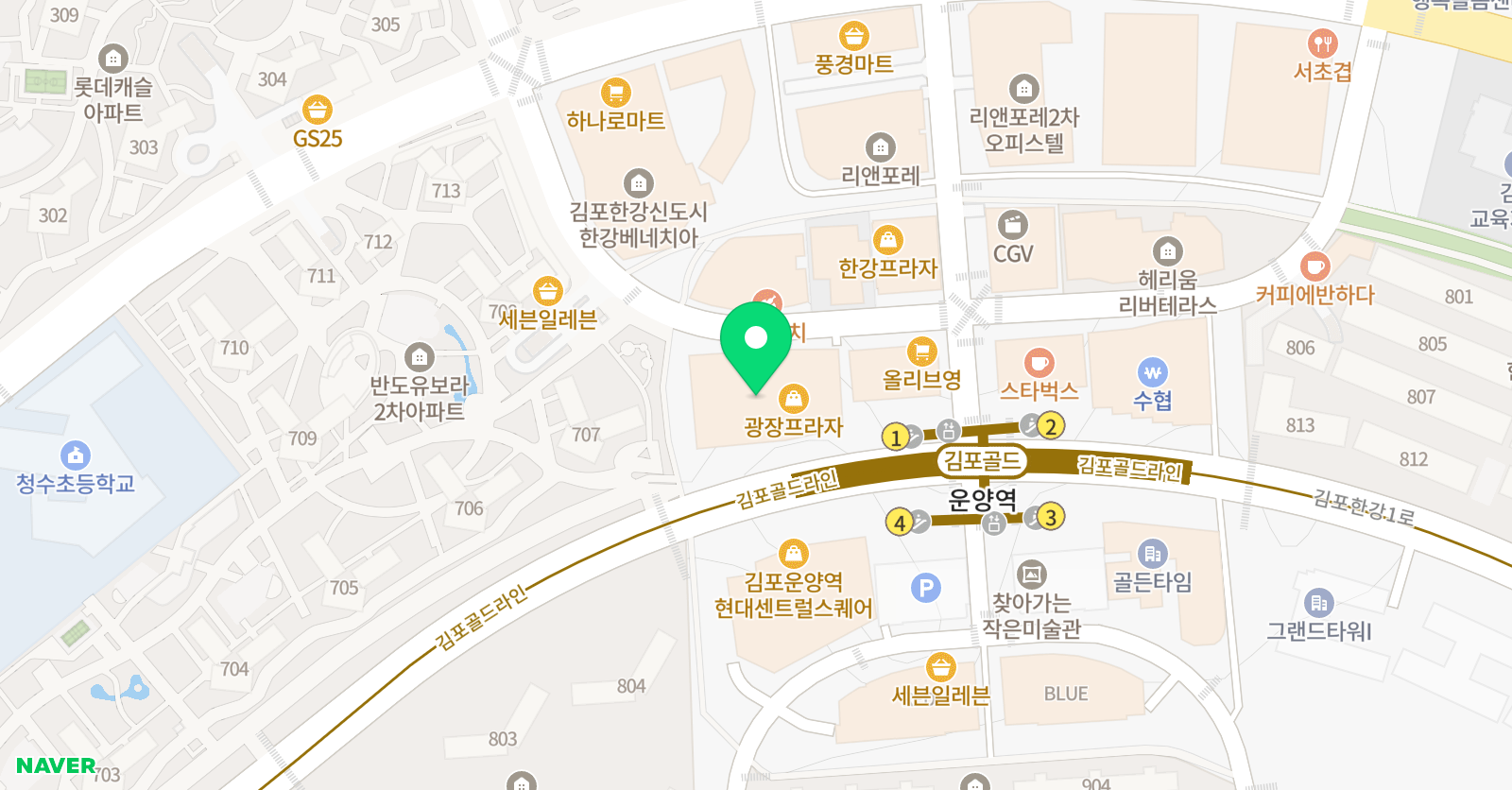 큐매쓰 수학전문학원 위치