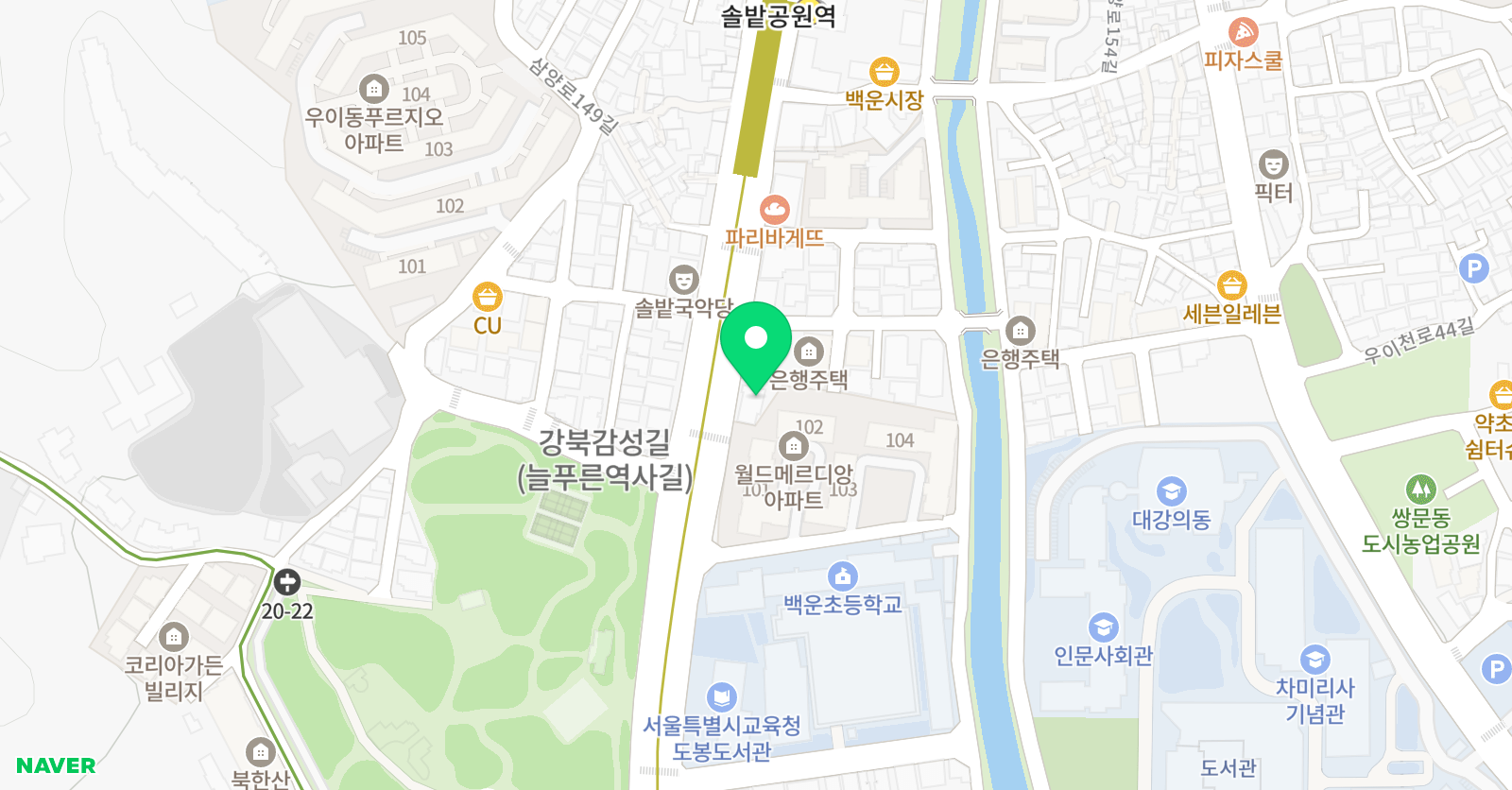 원탑 학원 위치