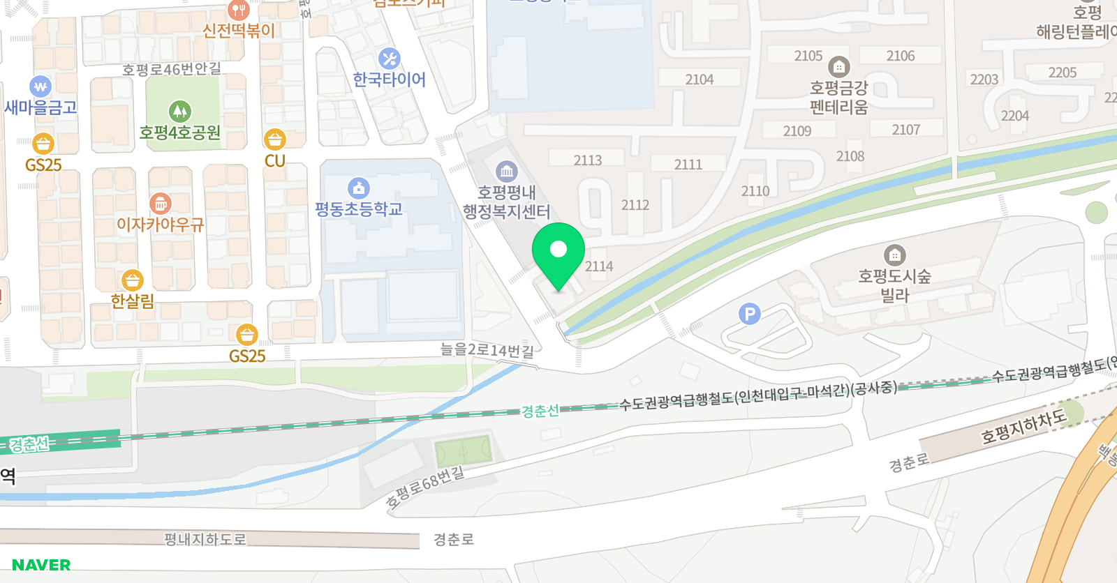 뮤엠 영어 호평점 위치