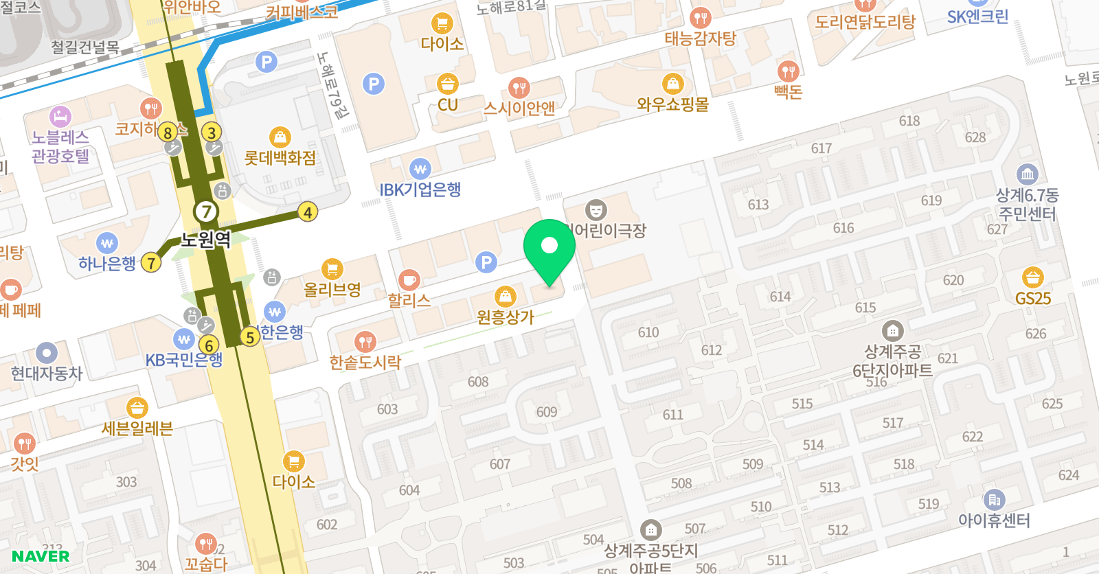 레벨업 미술학원 위치