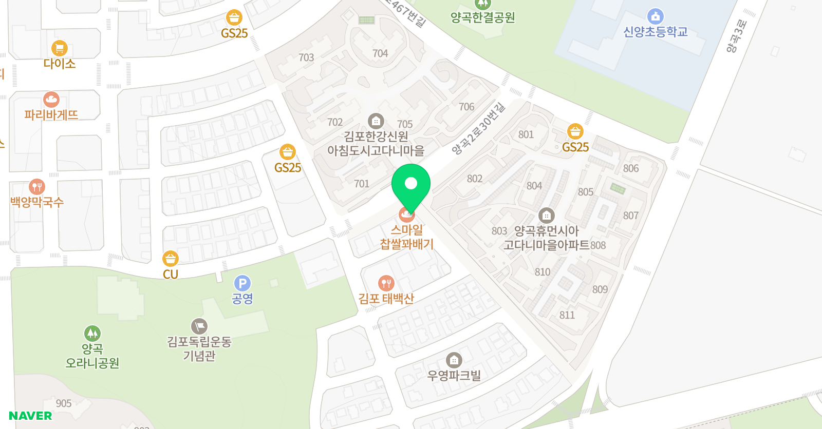 와이비엠 이새학원 위치