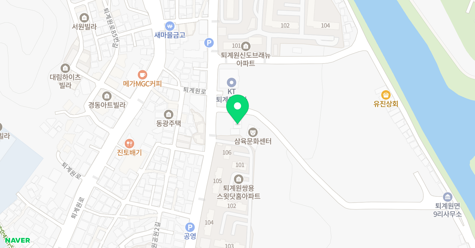 정문 학원 위치