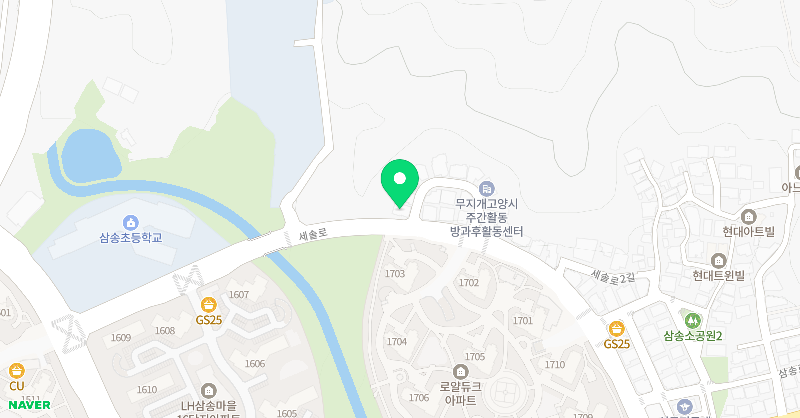 꿈담 미술창작소 본원 위치