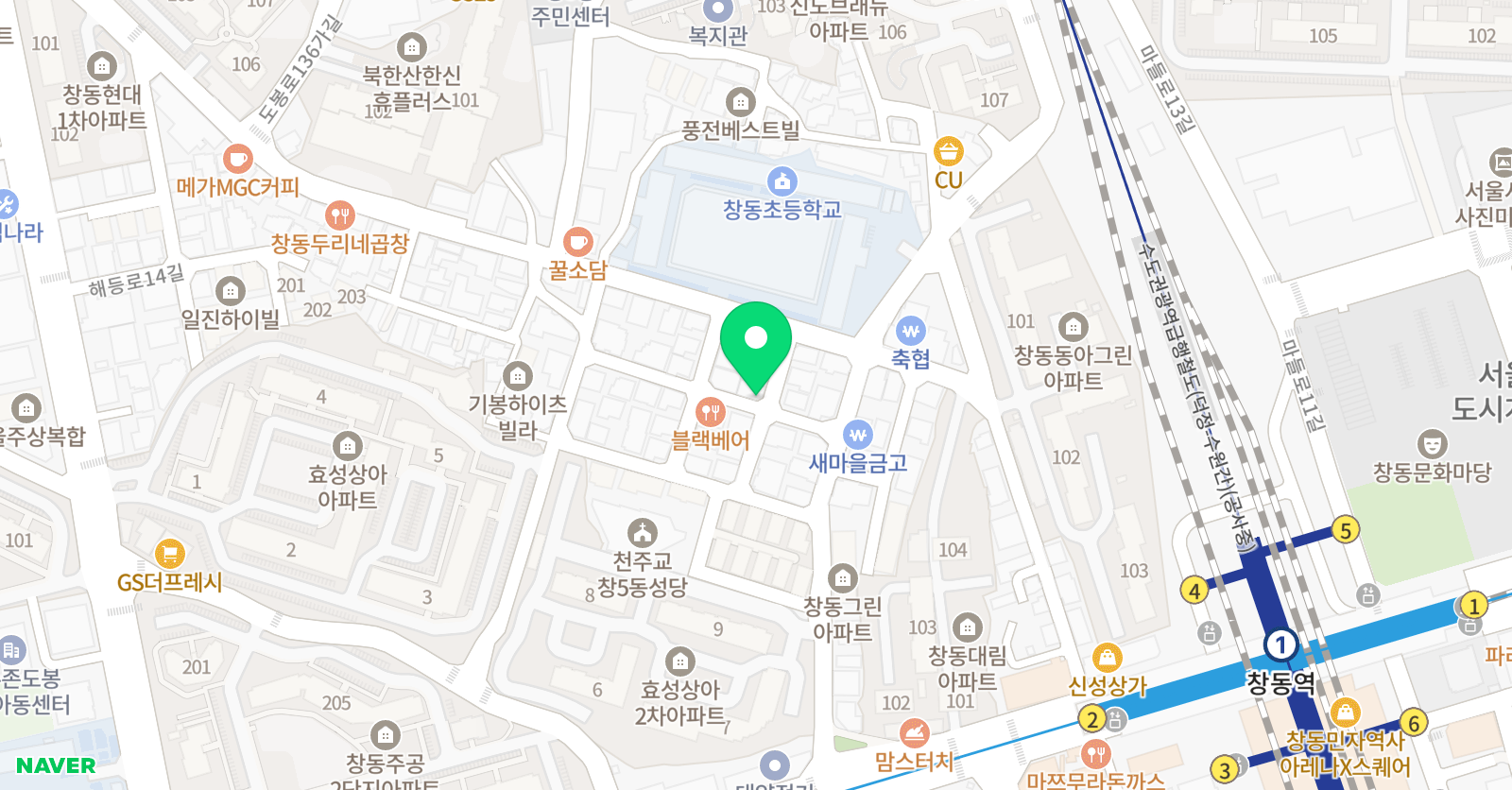 기탄 사고력교실 창동점 위치