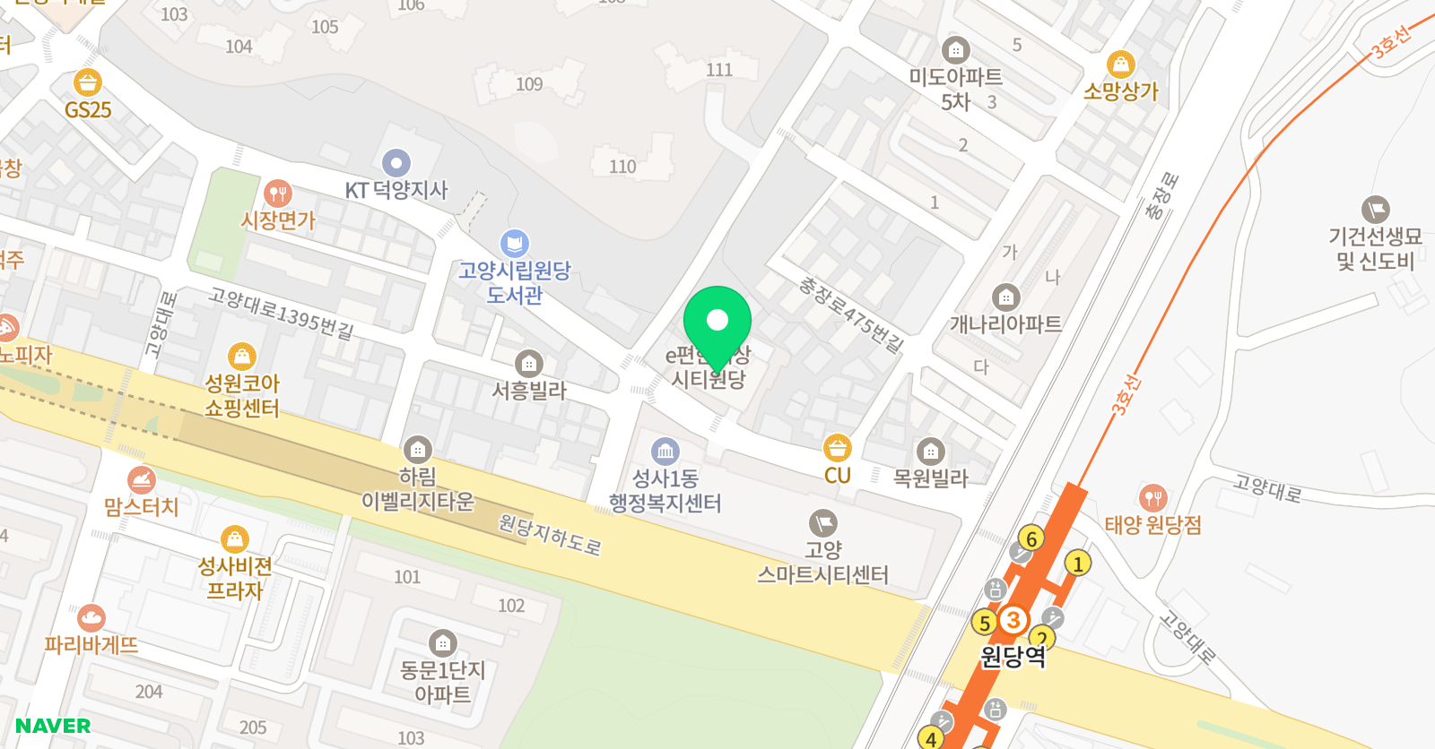 미엘발레학원 위치