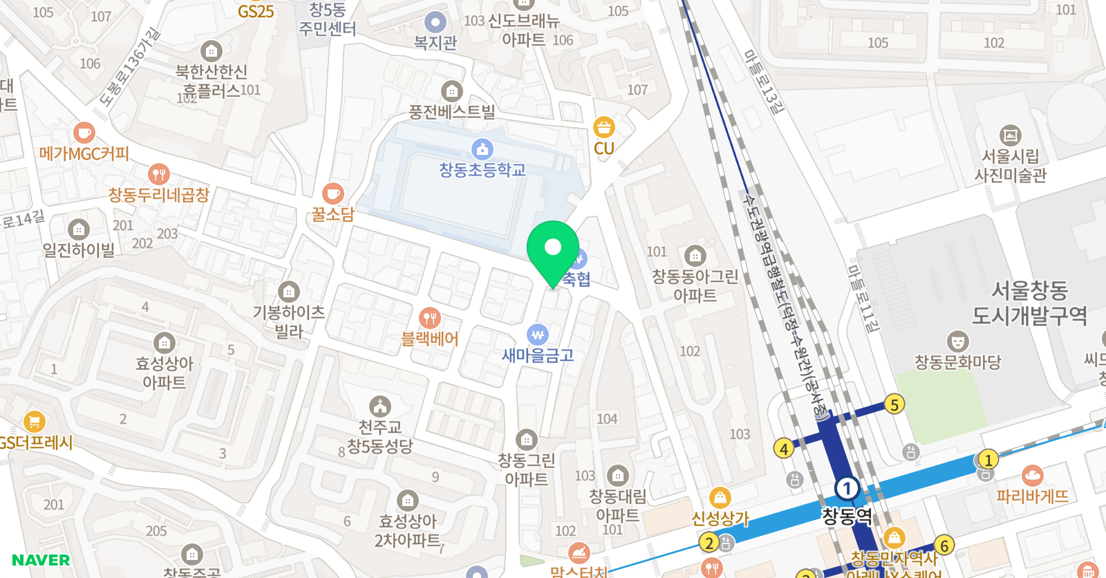 JS 영어수학학원 위치