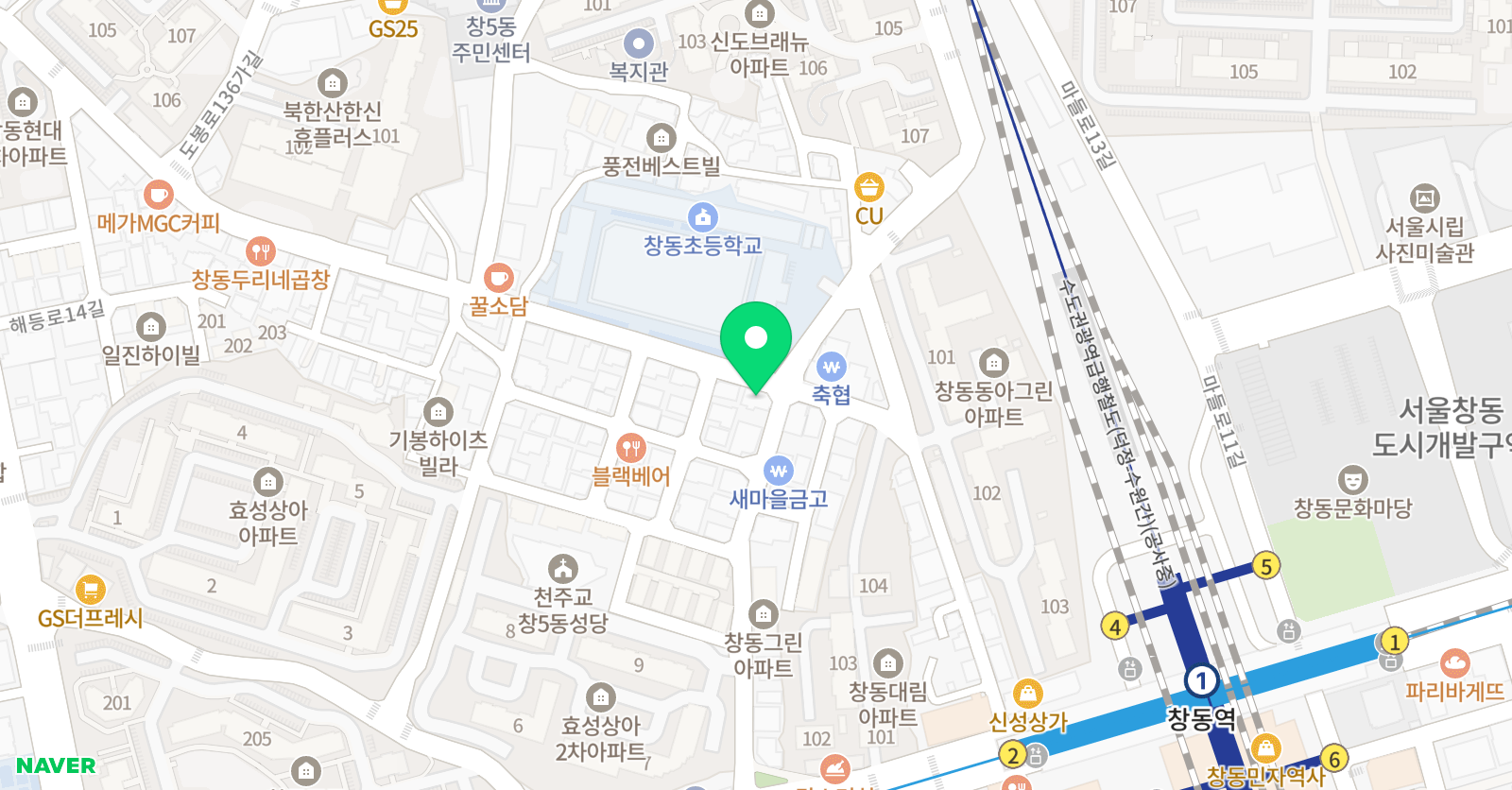 신나는 음악학원 위치
