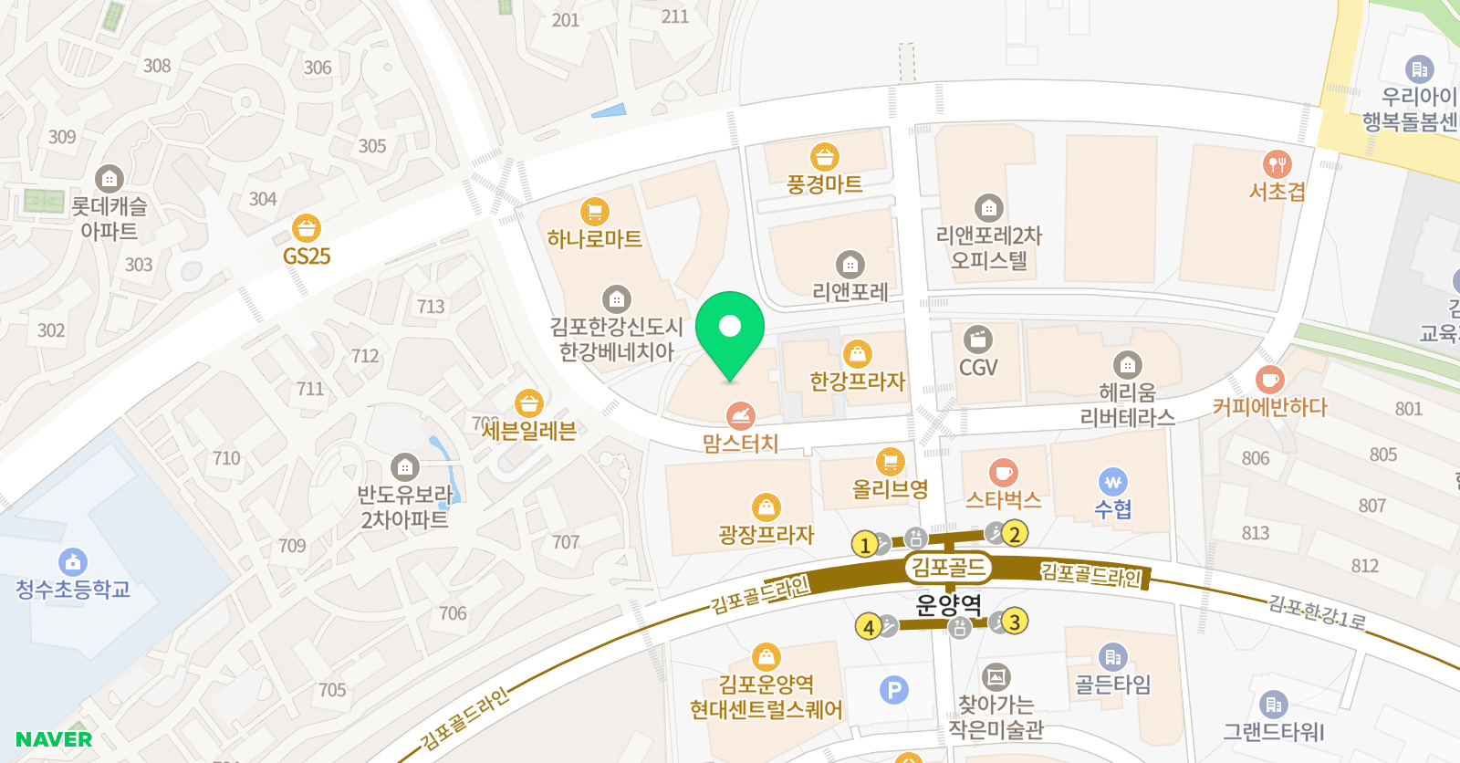 본수학전문 학원 위치