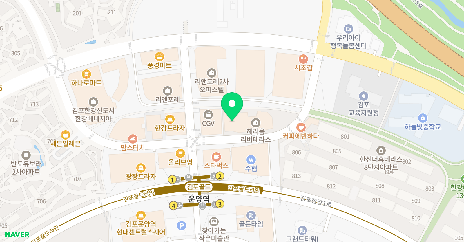 씨앤엠 수학학원 위치