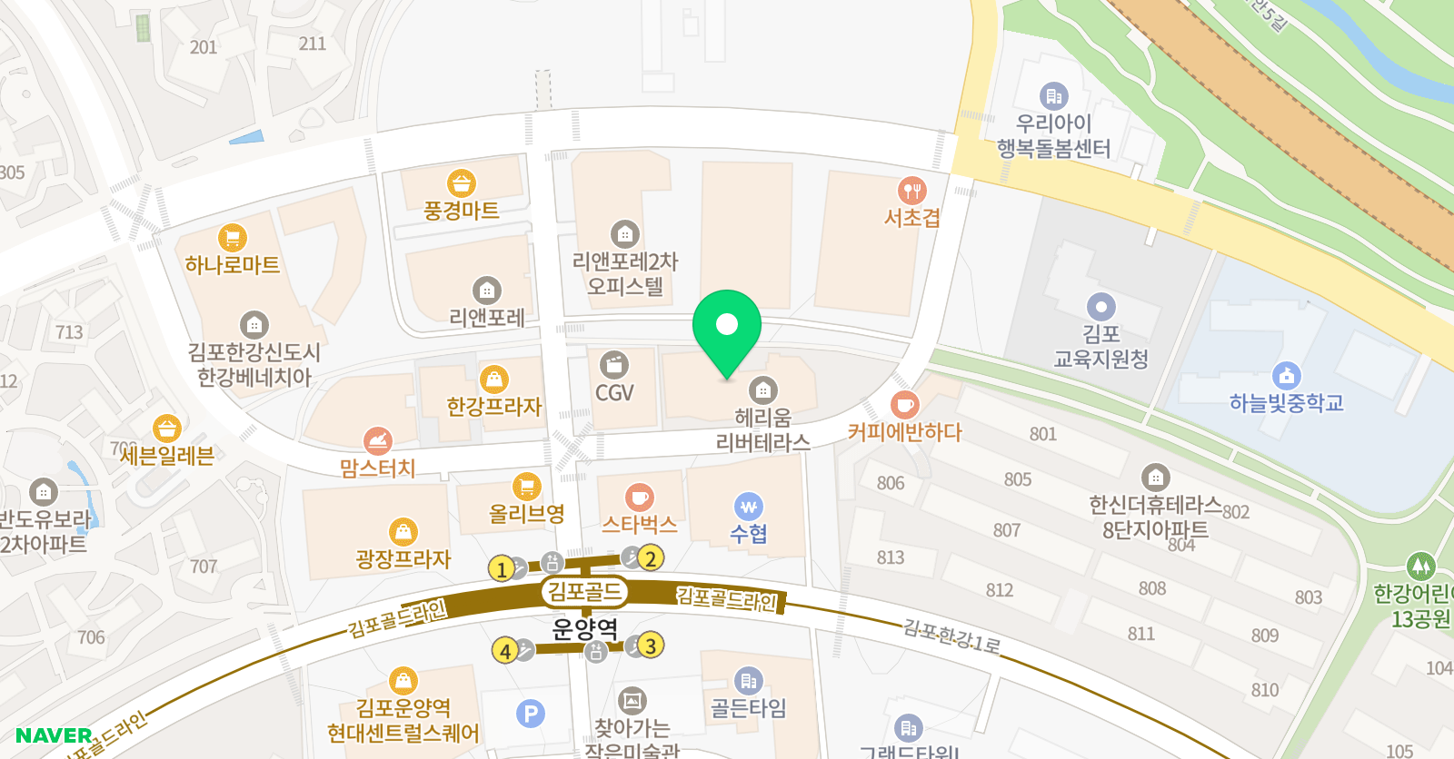 독강영어전문학원 위치