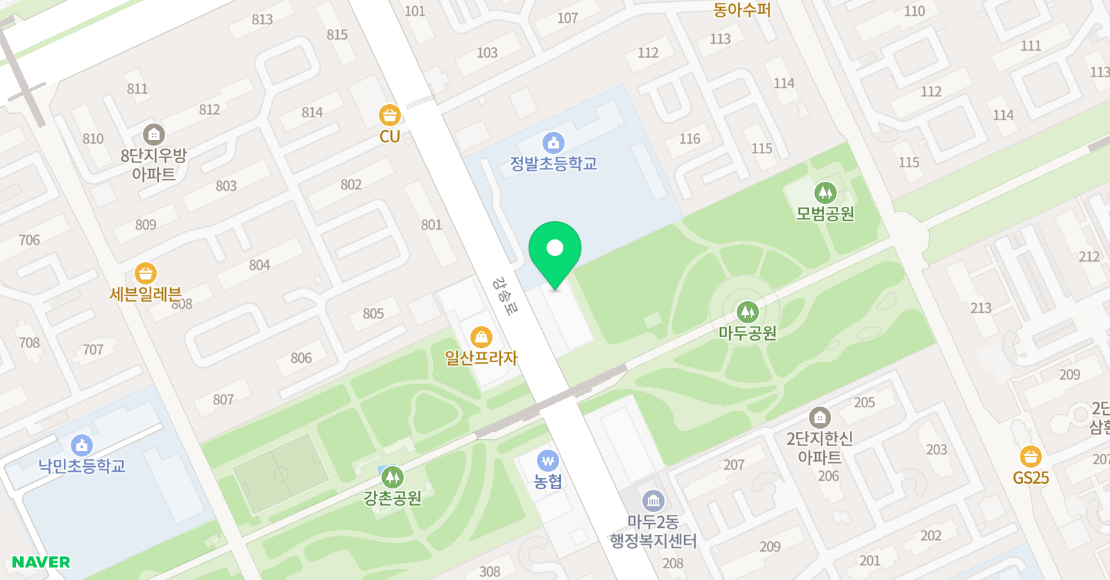 플레이짐 마두본원 위치