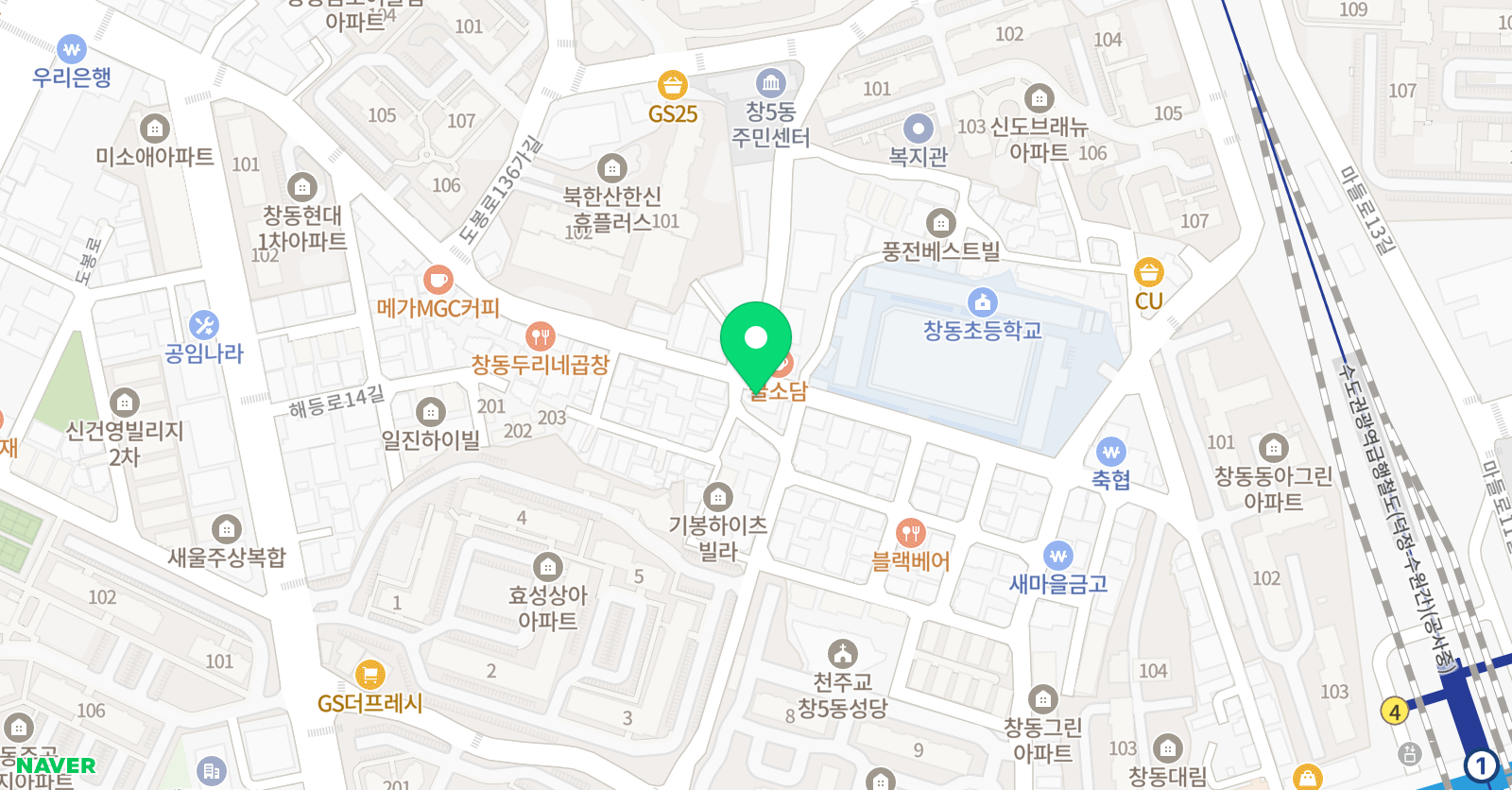 초이 피아노학원 위치