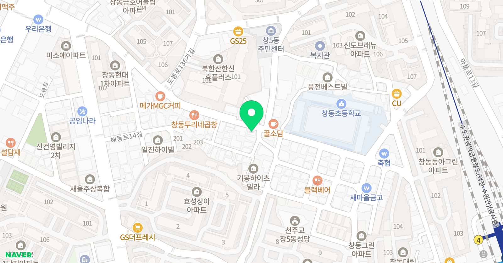 그림그리는 DNA 미술학원 위치