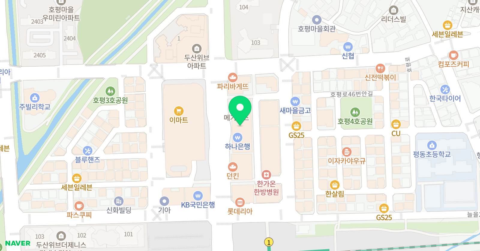 정상 어학원 남양주분원 위치