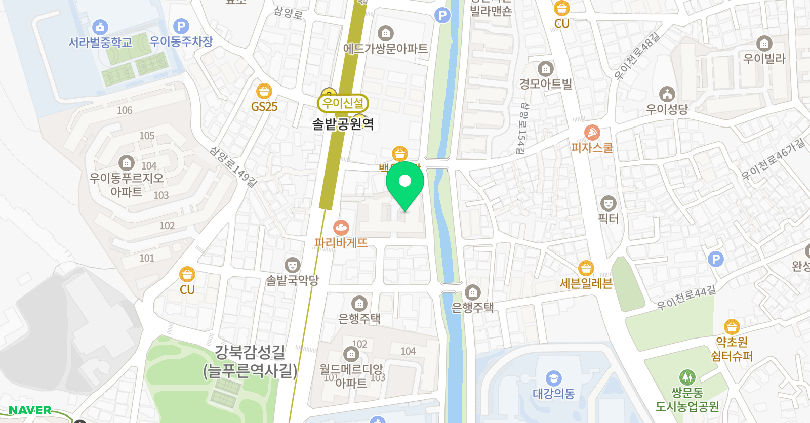 푸르넷 공부방 잉글리시버디 영어 교습소 위치