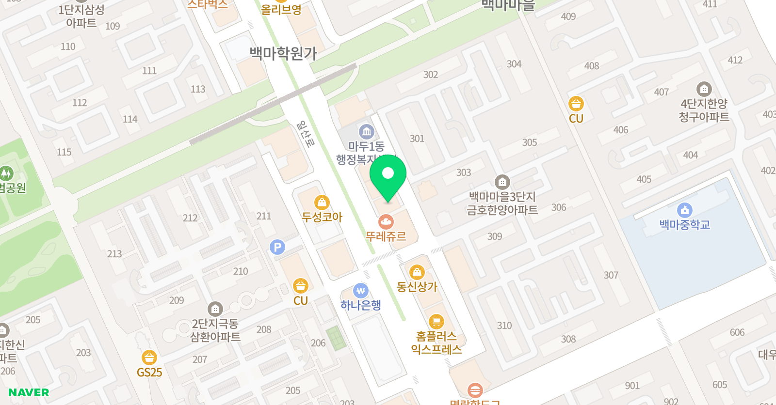 랜드마크 영어학원 위치
