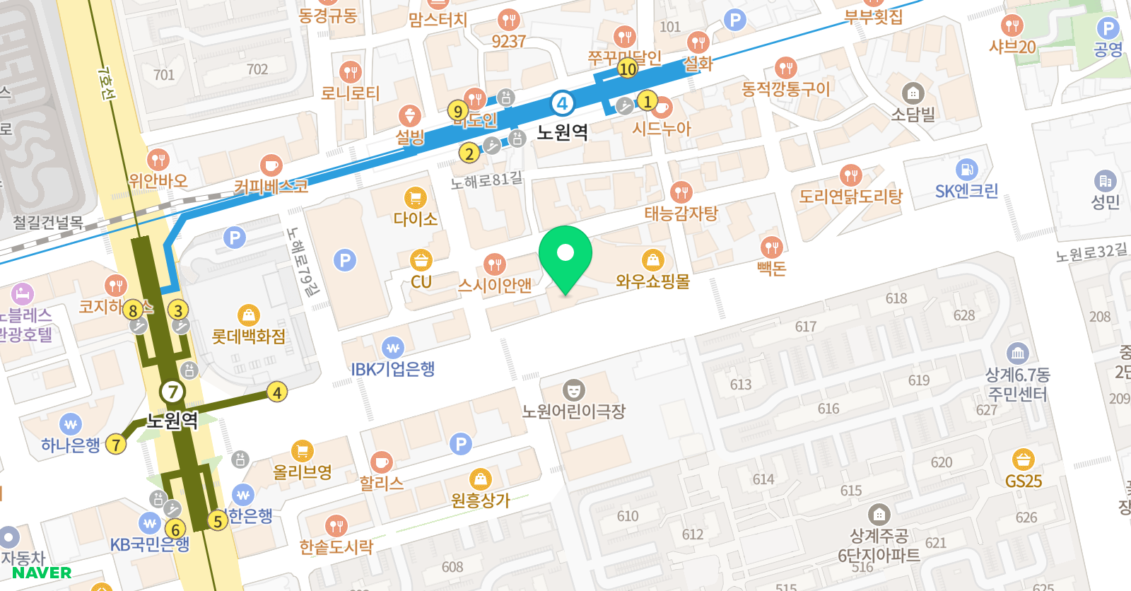 C&C 미술학원 노원캠퍼스 위치