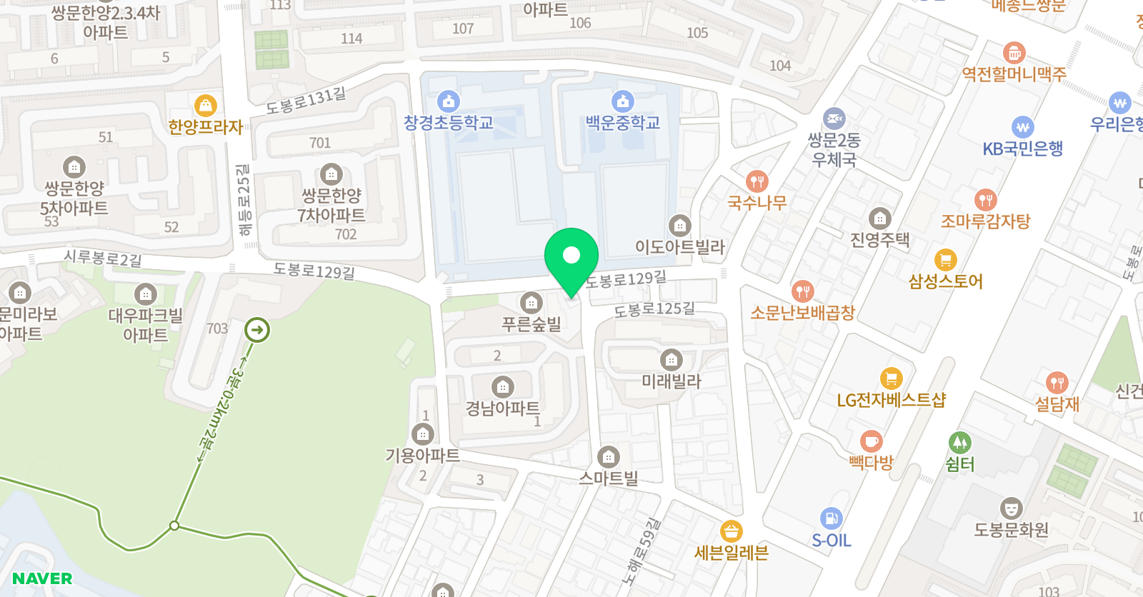 한우리 독서토론 논술 도봉창경백운 논술교습소 위치