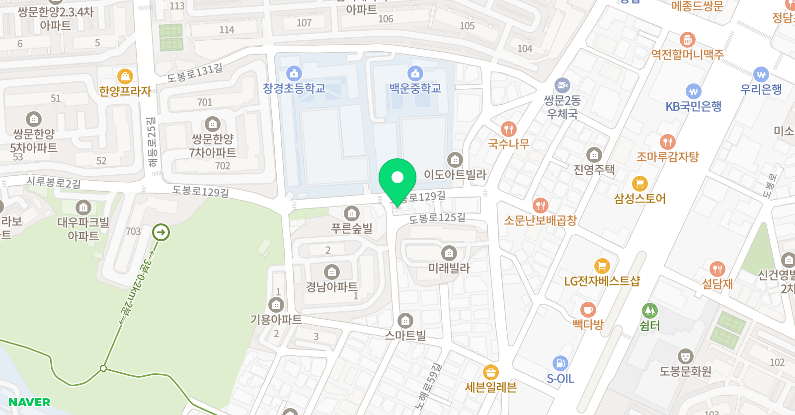 경희대청룡 태권도 위치