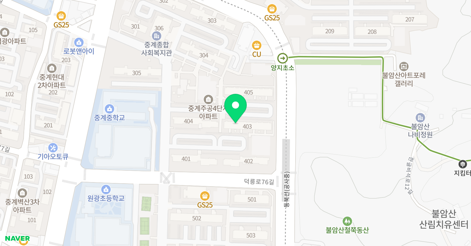 유니팝 미술 노원중계2센터 위치