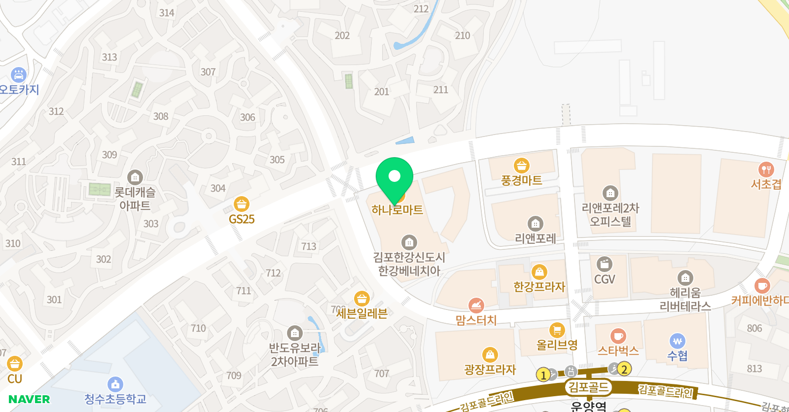 그림아트스튜디오 김포운양원 위치