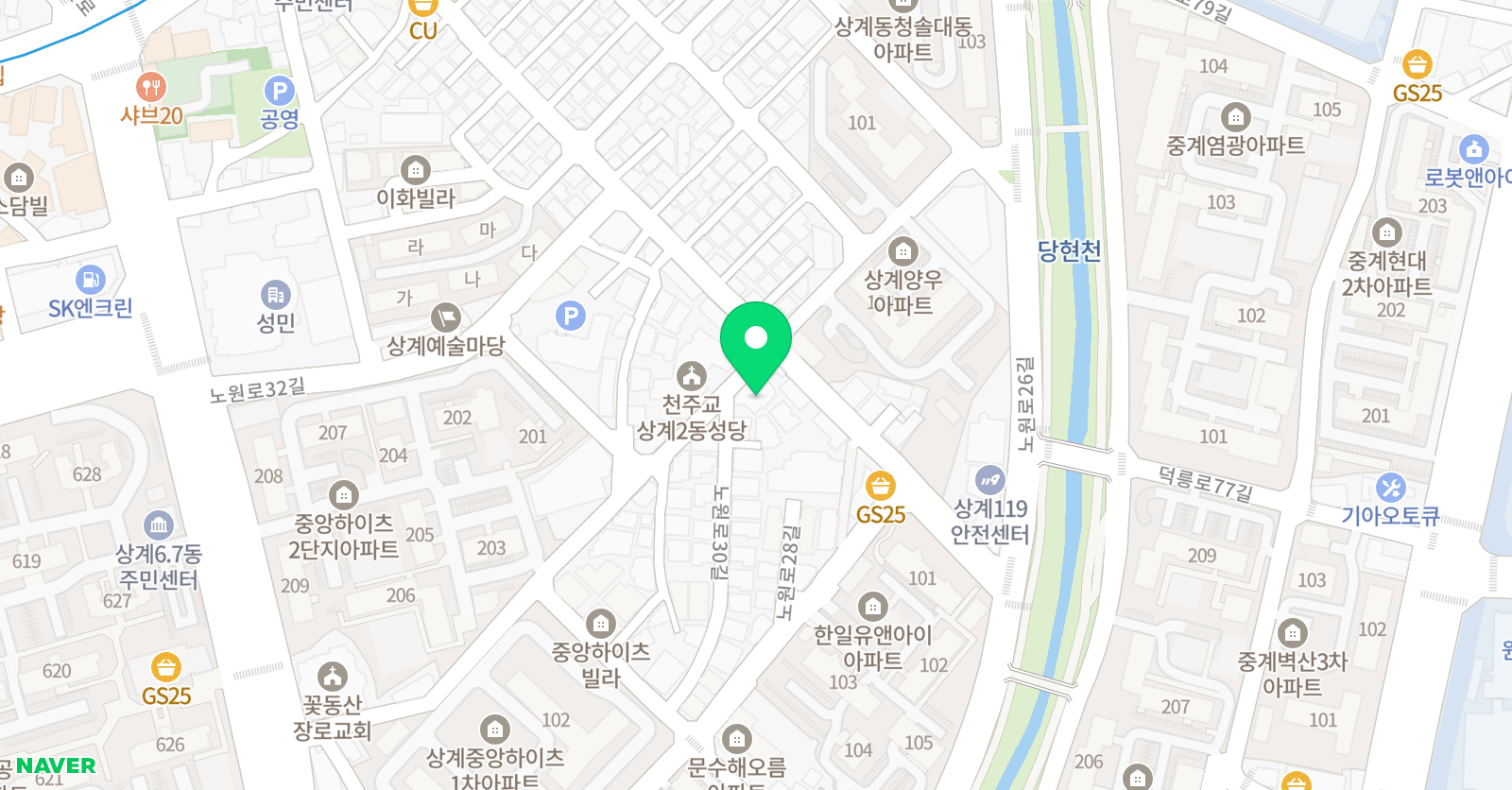 홍 수학영어학원 위치