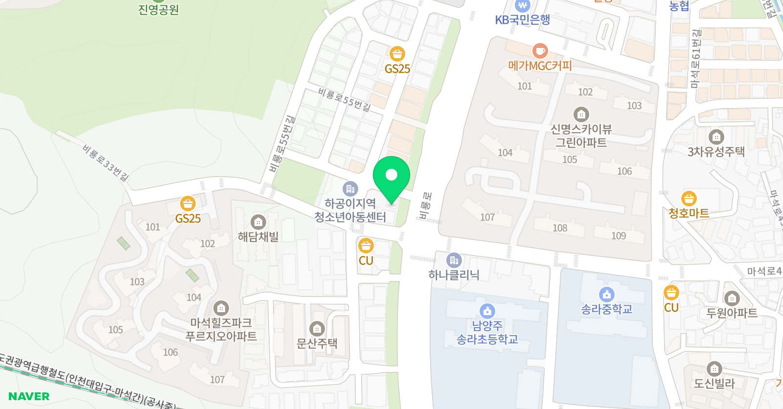 미래엔수학윤슬학원 위치