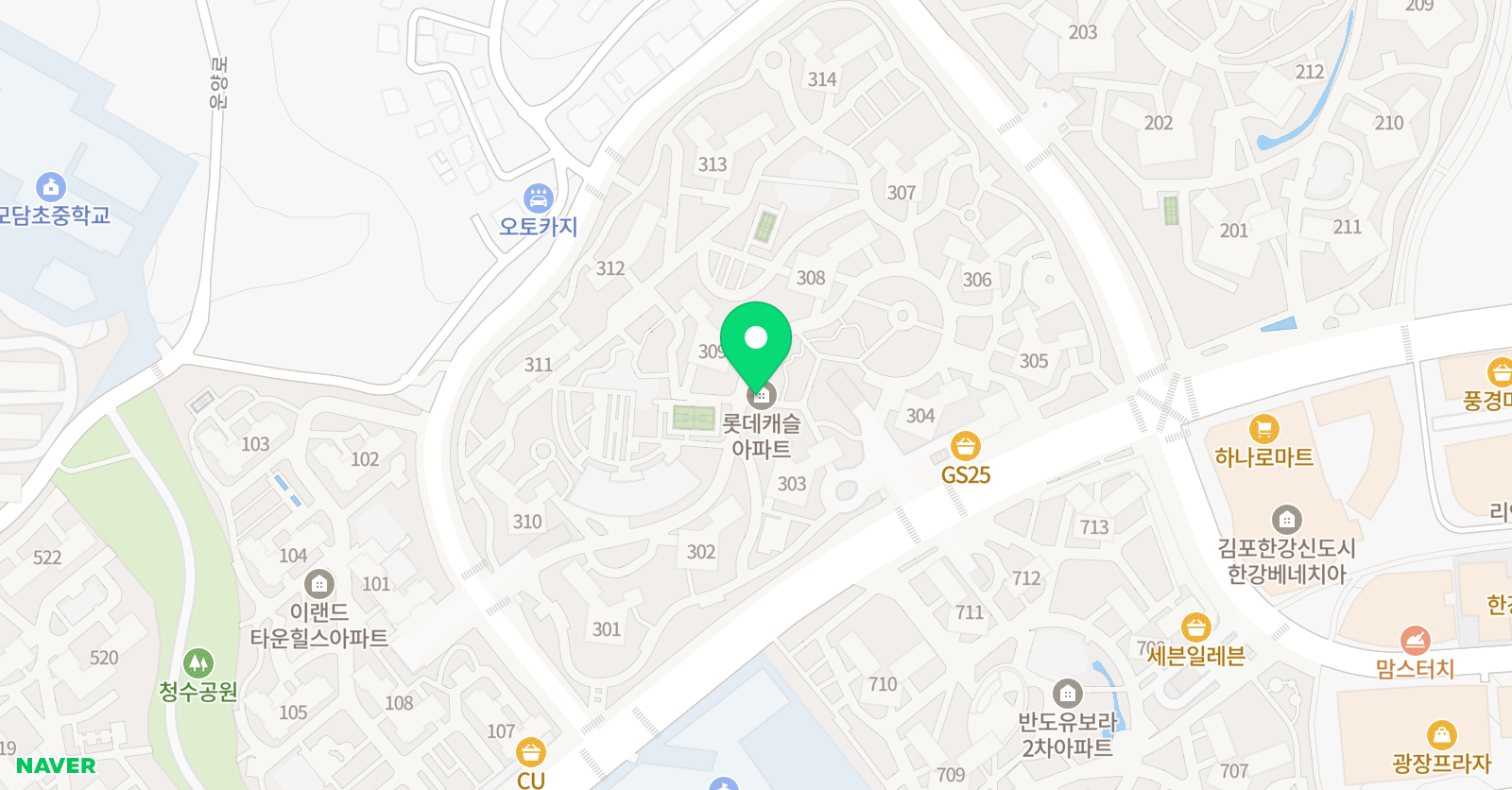 ERC 영어독서클럽 김포운양롯데캐슬점 위치