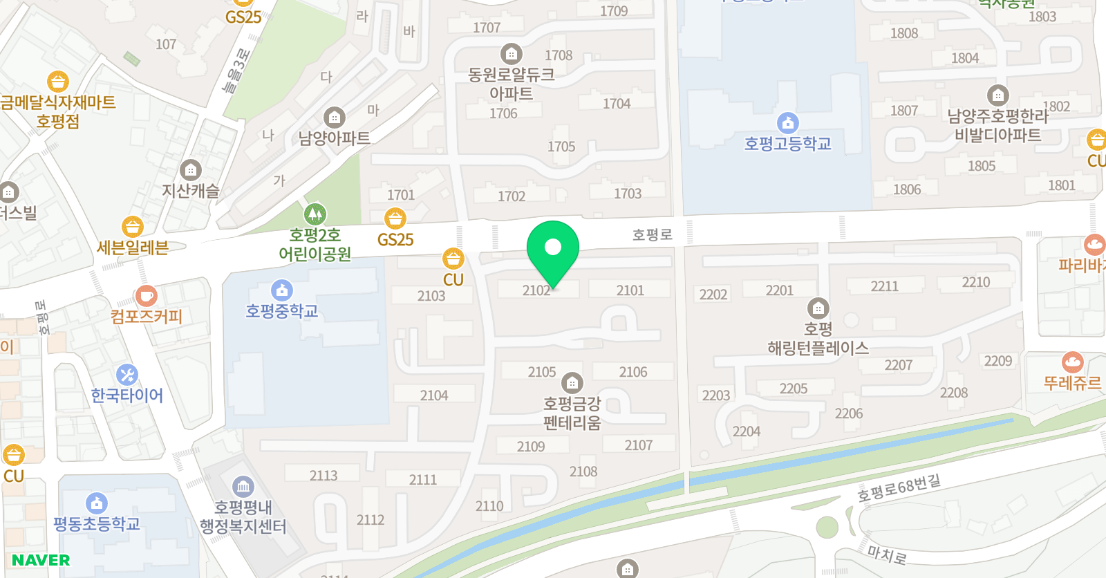 금강 푸르넷 위치