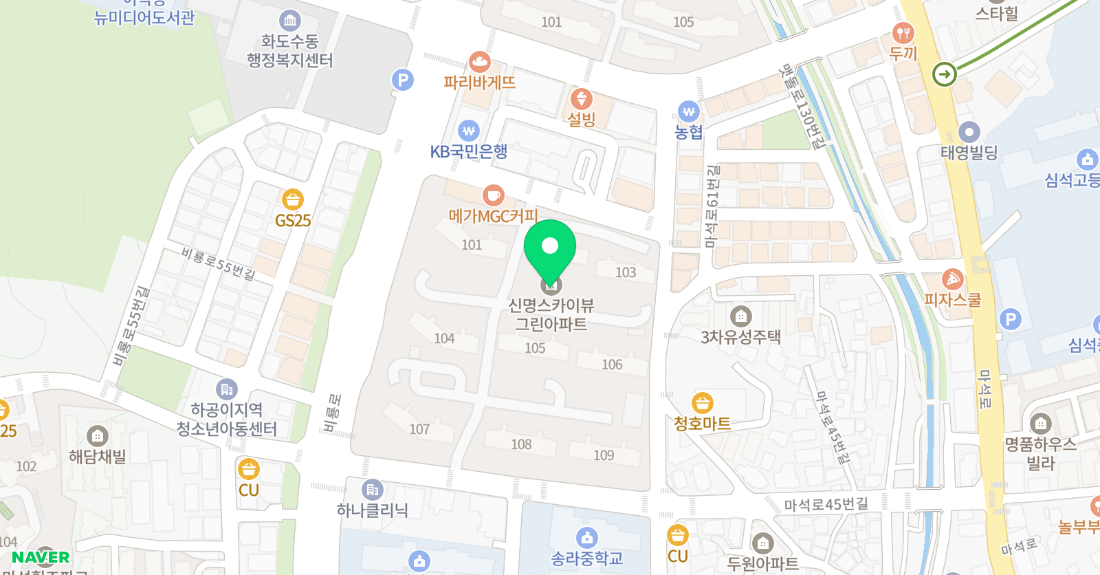 YBM잉글루 강원지역본부 위치