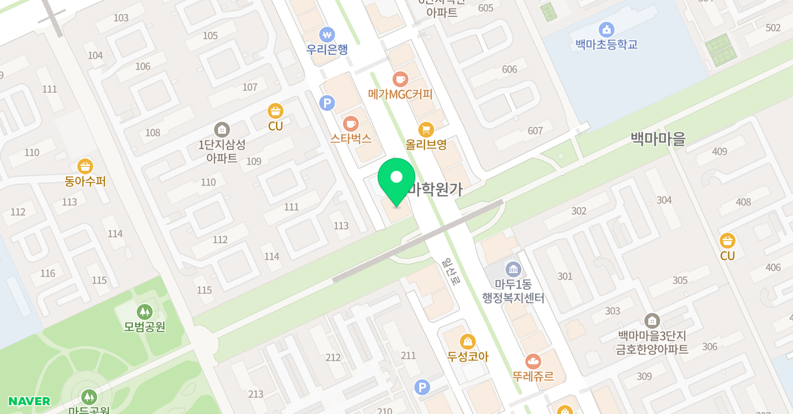 정각학원 위치