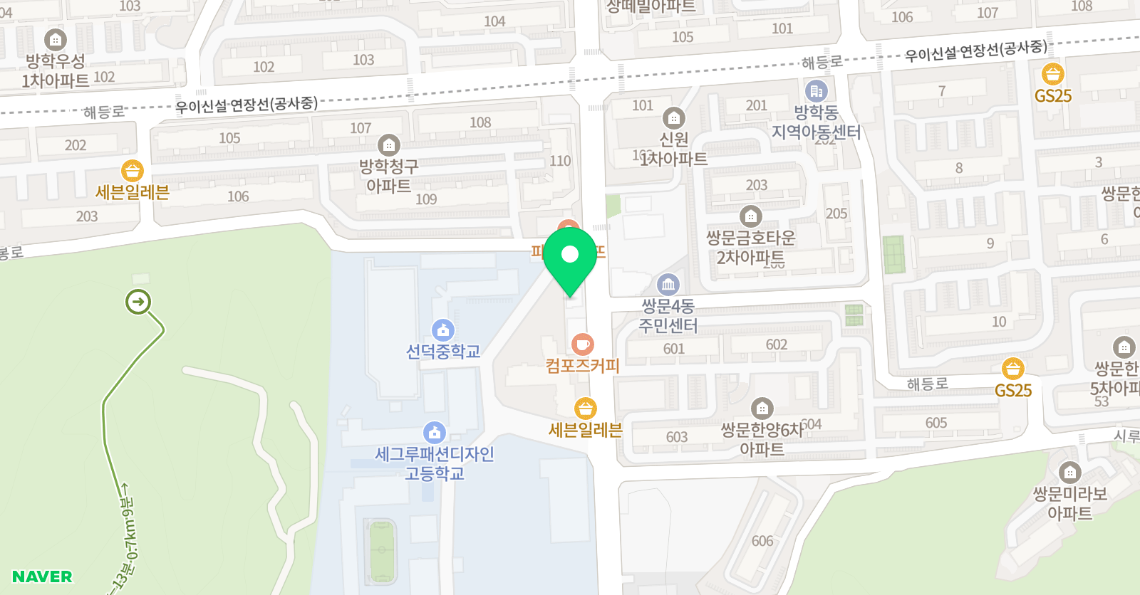 필 초중수학학원 위치