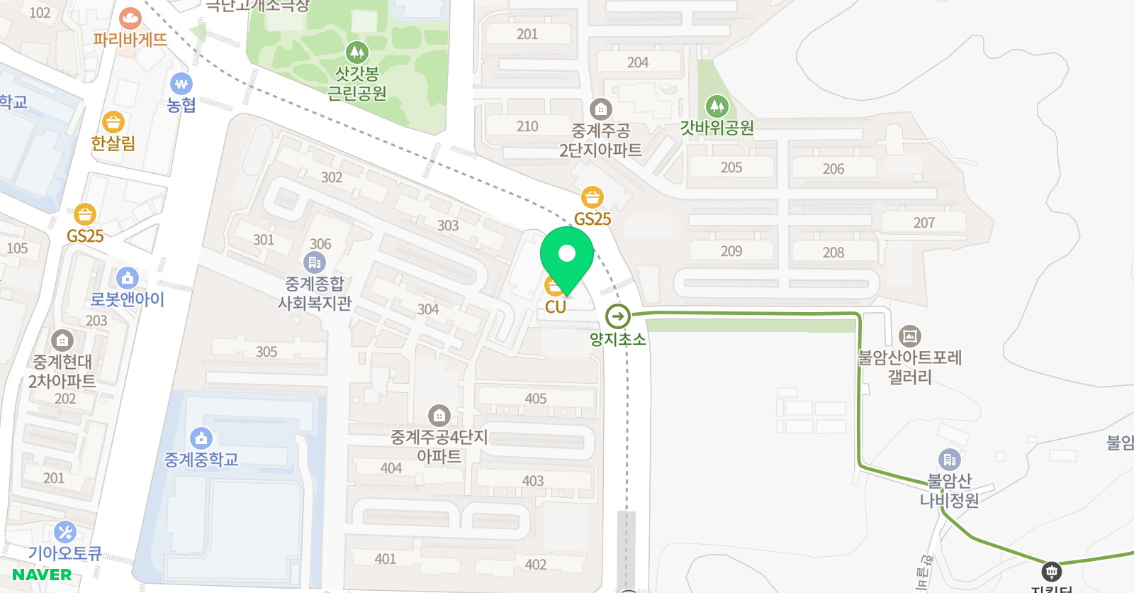 오션키즈 노원점 위치
