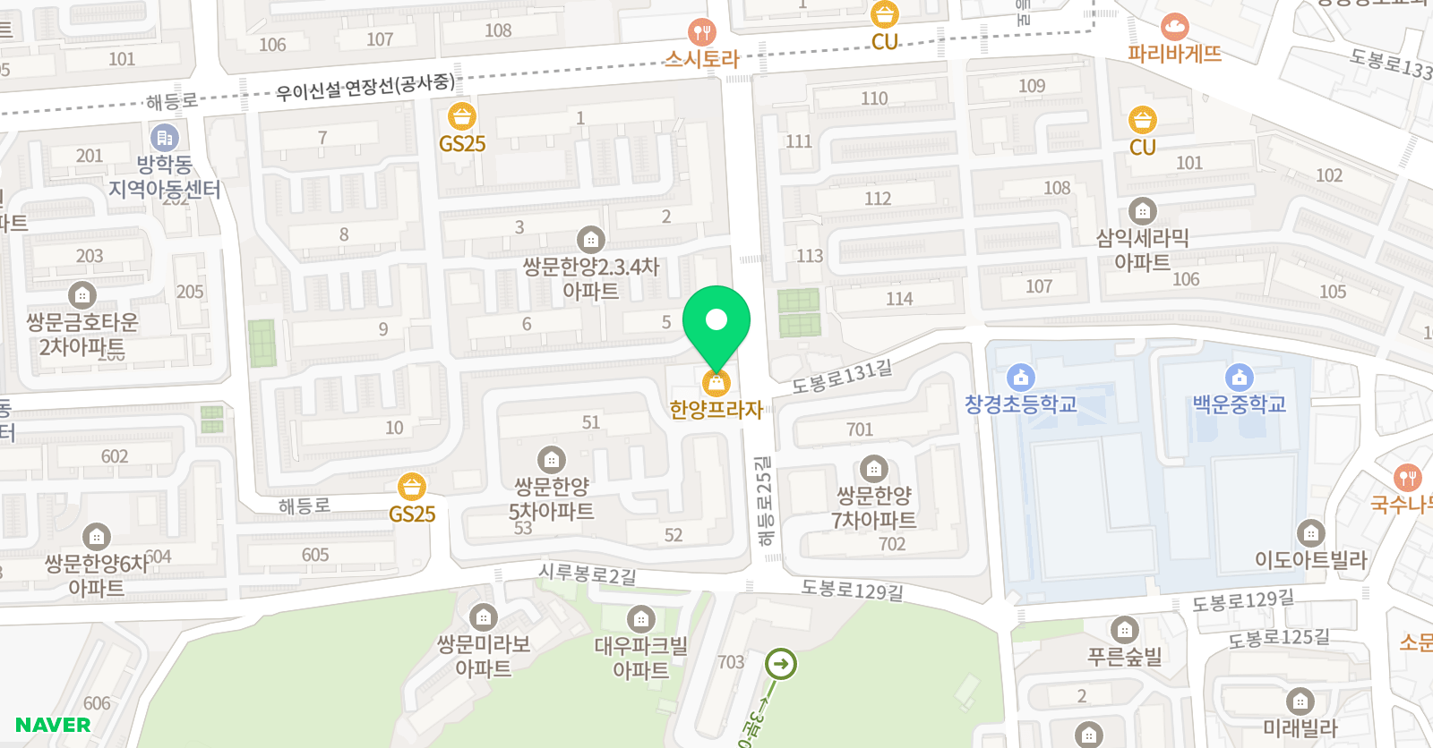 더꿈꾸는 음악학원 2관 위치