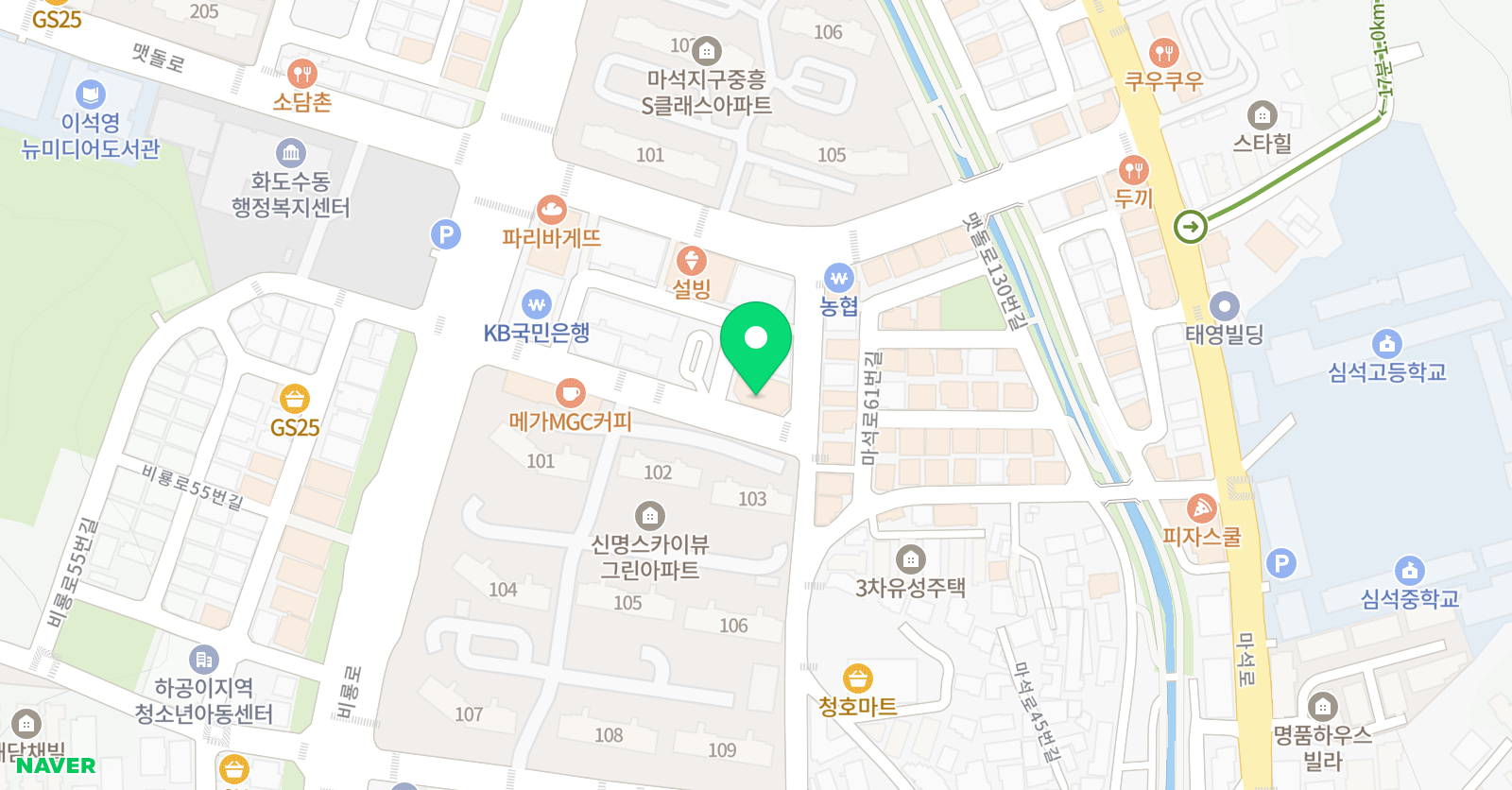 선뮤직아카데미 위치