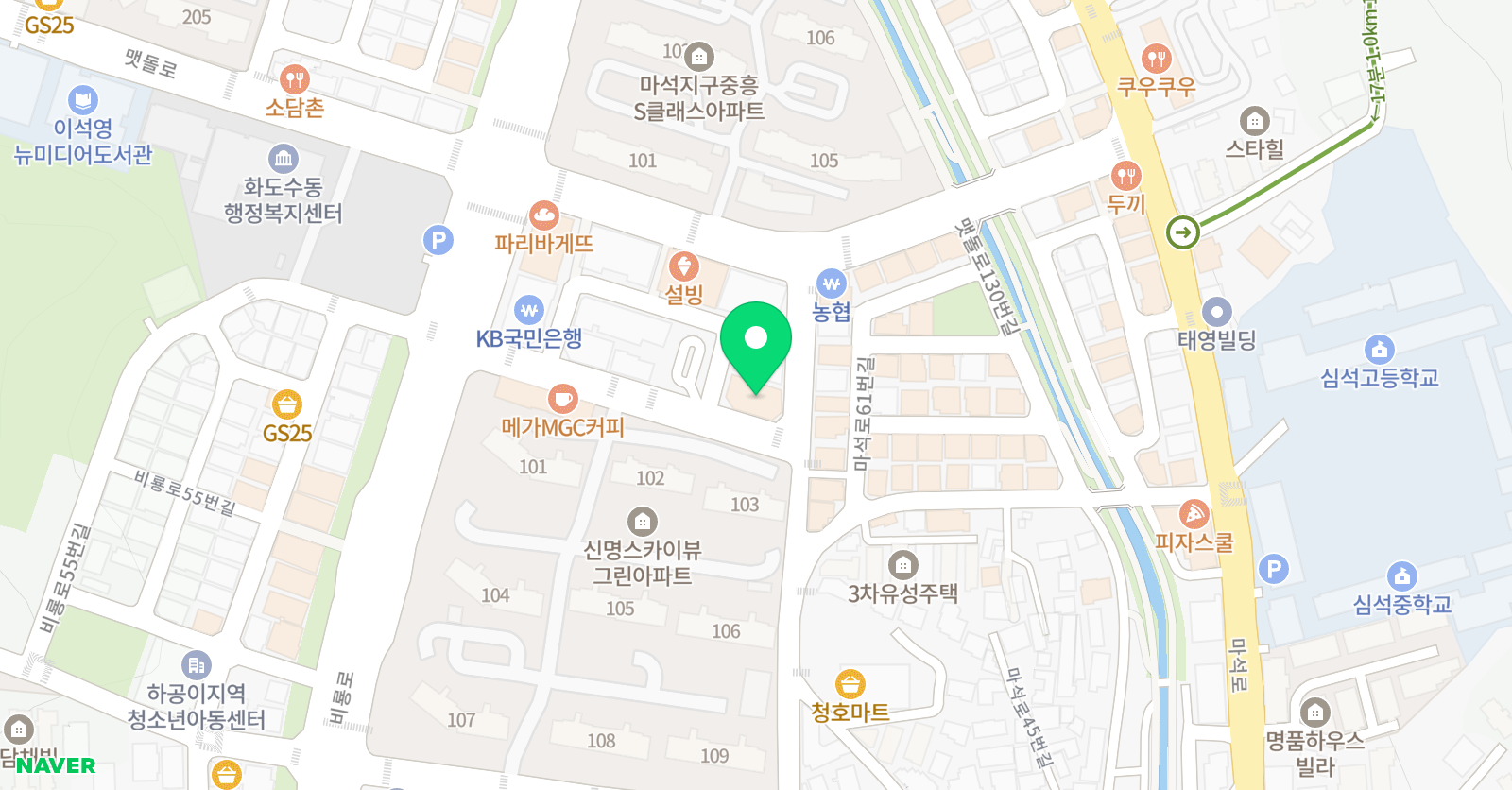 차오름 학원 위치
