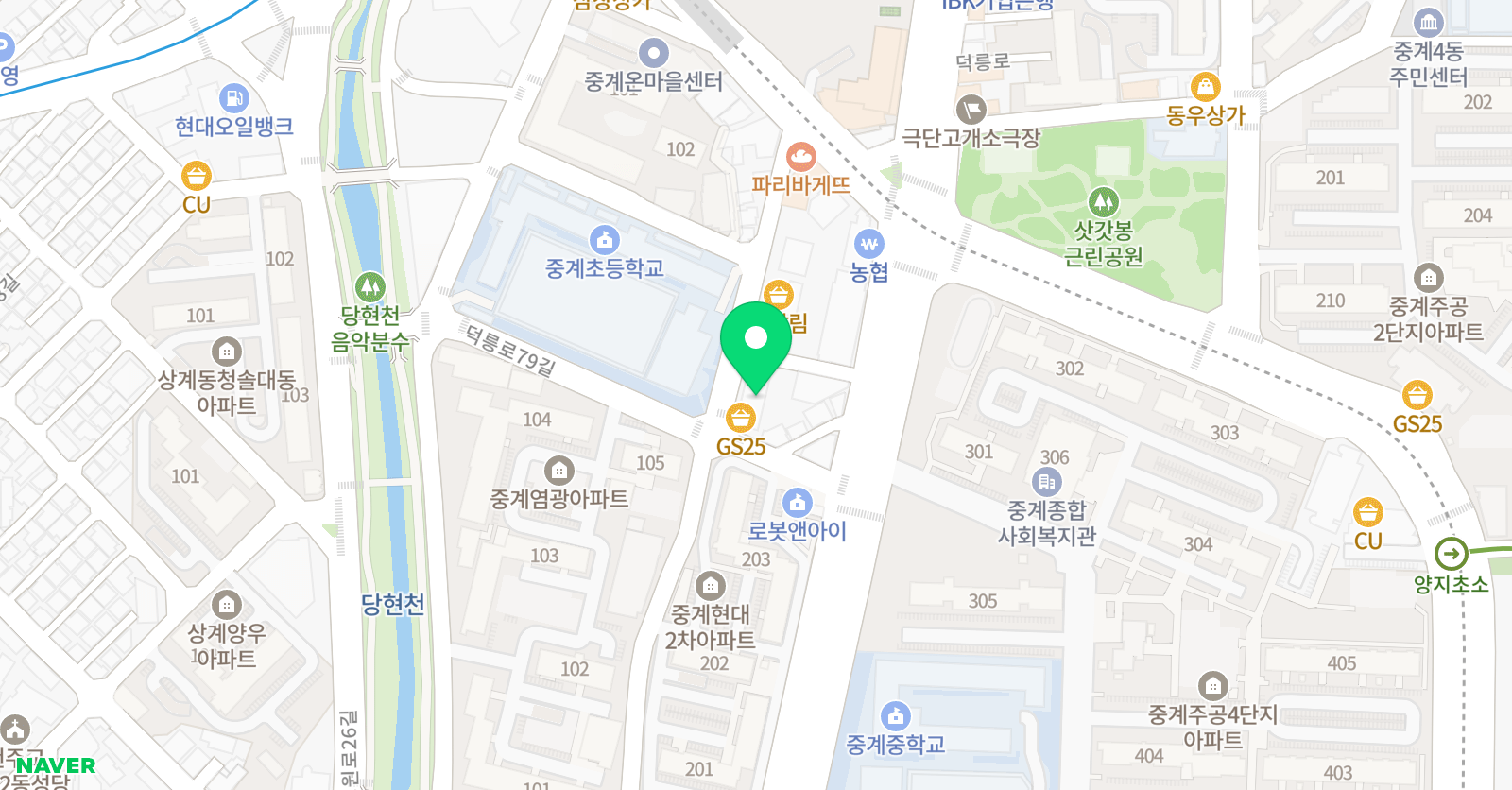 쎈 학원 위치
