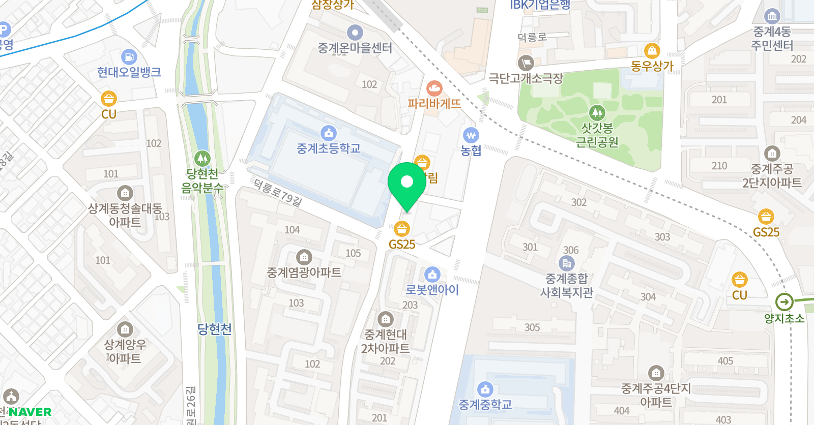 아트스타 미술학원 중계점 위치